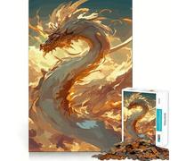 Puzzle Dragon Mystique pour Adultes 1000 Pièces Jeu de Détente et d'Éveil Design Design Assemblage (50x75cm)