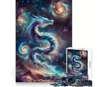Puzzle Dragon Poussière d'Étoile Céleste 1000 Pièces Concentration,Stimulation de l'esprit,Apaisant,Amusant,Découpe Lisse,Cadeau d'anniversaire (50x75cm)