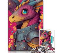 Puzzle Dragon Rider 1000 pièces pour Adolescents et Adultes, Jeu Stimulant, idéal comme Cadeau pour Toute la Famille (50x75cm)