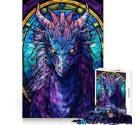 Puzzle Dragon Séraphon Violet pour Adolescents, 1000 pièces, Jeu Intelligent, à Assembler en Famille, Motif à Choisir, Cadeau du Père Noël (38x52cm)