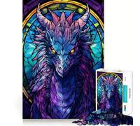 Puzzle Dragon Séraphon Violet pour Adultes, 1000 pièces, pour renforcer la mémoire, activité à Domicile, Bords Nets, Cadeau Festif (50x75cm)