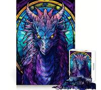 Puzzle Dragon Séraphon Violet pour Adultes, 1000 pièces, pour renforcer la mémoire, activité à Domicile, Bords Nets, Cadeau Festif (50x75cm)