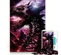 Puzzle Dragon Squelette pour Adolescents 1000 Pièces Améliore la Mémorisation Amusant et Calme Bords Précis Cadeau Artistique 38x26cm