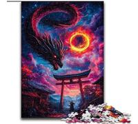 Puzzle Dragon Torii Gate 1000 pièces pour Adultes et Adolescents, Jeu Stimulant et éducatif en Famille pour Anniversaire et Noël (50x75cm)