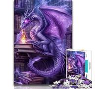 Puzzle Dragon Violet 1000 pièces, Jeu Stimulant et Jeu Familial idéal comme Cadeau pour Toute la Famille 50x75cm