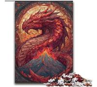 Puzzle Dragon Vitrail 2000 pièces pour Adultes, Jouets addictifs, Cadeaux d'anniversaire pour Les 14 Ans et Plus 70x100cm
