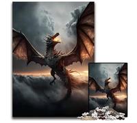Puzzle Dragon Volant 1000 pièces pour Adultes Puzzle Difficile pour Adultes pour Adolescents et familles décoration DIY Parfaite défi cérébral 1000 pièces (75 x 50 cm)