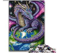 Puzzle Dragon Volant Debout sur Terre 2000 Pièces pour Adultes, Cadeaux, pour 14+ Entraînez Votre Cerveau et Vos Mains Cadeaux de Noël (70x100cm)