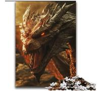 Puzzle Dragon Volant Fantastique pour Adolescents, 2000 Pièces, Jeu de Rigueur et Interaction Parent-Enfant (70x100cm)