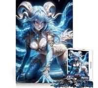 Puzzle Dragonne d'eau 1000 pièces pour Adultes Développe la Concentration et Le Plaisir de Jouer Assemblage Parfait Surprise de Noël (50x75cm)