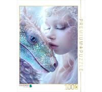 Puzzle · Dragons | Elle aime le jeune dragon · 1000 pièces · Format assemblé 64 × 48 cm · CALVENDO Puzzle