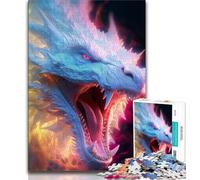 Puzzle Dragons Quest 1000 pièces pour Adolescents idéal comme Cadeau pour Toute la Famille à partir de 14 Ans (38x26cm)