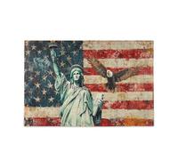 Puzzle drapeau et dame de la liberté des présidents des États-Unis pour adultes, amis, famille, activité, nuits, cadeaux, 500 pièces