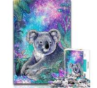 Puzzle Dream Koala 1000 pièces pour Adultes, Jouets éducatifs et éducatifs, Jeux familiaux avec Affiche et fiche de Questions-réponses Assorties 38x26cm