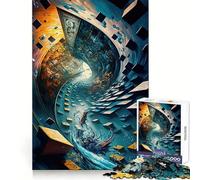 Puzzle Dream River 1000 pièces pour Adultes, Jeu de réflexion, Moment de détente, œuvre d'art à Collectionner 38x52cm