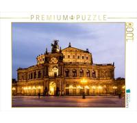 Puzzle · Dresde - Opéra Semper | Une illustration tirée du calendrier « Villes allemandes · 1000 pièces · Format assemblé 64 × 48 cm · CALVENDO Puzzle