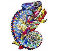 Recent Toys Wooden Jigsaw Puzzle Chameleon for Adults and Kids.195 Piece puzzle,