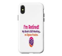 Puzzle drôle de Plan de Retraite pour Adultes Coque pour iPhone X/XS