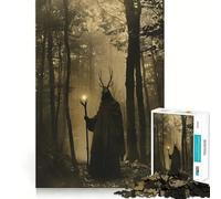 Puzzle Druide des Forêts Victoriennes 1000 Pièces pour Adolescents Jeu de Stimulation Mentale Assemblage Solide et Sécurisé Activité Familiale Amusante en Soirée (50x75cm)