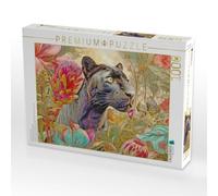 Puzzle · Dschungeltiere Wunderwelt | Ein schwarzer Panther · 1000 pièces · Format assemblé 64 × 48 cm · CALVENDO Puzzle