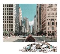 Puzzle du Centre-Ville de Chicago, États-Unis, pour Adultes et Adolescents, 1 000 pièces, Cadeaux pour Adolescents, Jeux, Jouets pour Adultes, 1 000 pièces (75 x 50 cm)