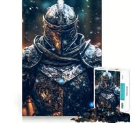 Puzzle du Chevalier Mystérieux pour Adolescents 1000 Pièces Jeu de Logique Solide Amusant à Partager Bords Transparents Joli Cadeau (38x52cm)