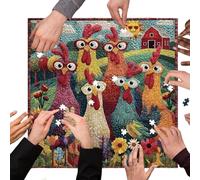 Puzzle du Coq,Puzzle de 1000 Pièces Difficile et Délicieux,Puzzle De Volaille De 1000 Pièces | Pour Débutants Passionnés D Art Soirées En Famille