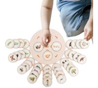 Puzzle du cycle de vie | Plateau de cycle de vie, puzzle en bois avec cinq grilles comme l'éducation précoce pour l'âge préscolaire 3, 4, 5, 6 ans, kit de puzzle du cycle de vie de conçu pour Ki
