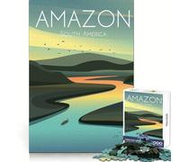 Puzzle du fleuve Amazone 1000 pièces pour Adolescents Stimule la réflexion stratégique et apaisante (38x52cm)