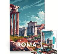 Puzzle du Forum Romain de Rome, 1000 pièces, pour Adultes stimule la mémoire, Offre Un Divertissement paisible et de qualité supérieure, Un Cadeau mémorable (50x75cm)
