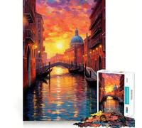 Puzzle du Grand Canal à Venise pour Adolescents, 1000 pièces, Jouet Intelligent et apaisant, découpe Facile, 38x26cm