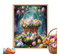 Puzzle Du Lapin De Pâques,Jeu de Casse-tête aux Couleurs Vives et Défiant de 69,9 x 50 cm,Puzzles de Pâques avec 1000 Pièces - Idéal pour une Activité en Famille et comme Décoration Murale de Style Ca