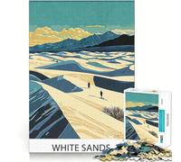 Puzzle du Parc National de White Sands 1000 pièces Stimule l'esprit Découpe Nette Composants Robustes Un Divertissement captivant pour des Moments de détente à la Maison (38x26cm)