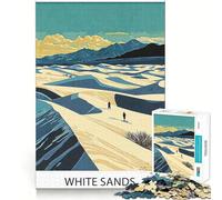 Puzzle du Parc National de White Sands pour Adultes,1000 pièces,Jeu de réflexion Stimulant,Structure à emboîtement précise,Facile à Apprendre,pour Le Plaisir de Toute la Famille (50x75cm)