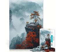 Puzzle du Parc National de Zhangjiajie 1000 pièces,Jeu de réflexion,qualité supérieure,découpe Laser,Exercice Mental Calme à Faire à la Maison (50x75cm)