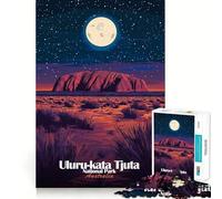 Puzzle du Parc National Uluru-Kata Tjuta pour Adolescents,1000 pièces,Stimulant l'esprit,pièces Robustes et aux découpes nettes,activité de Groupe réconfortante (38x26cm)