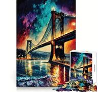 Puzzle du Pont du Bosphore à Istanbul pour Adolescents, 1000 pièces, pour stimuler l'esprit, détente Facile, Bords réguliers, Cadeau attentionné (38x52cm)