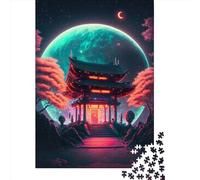 Puzzle du sanctuaire shintoïste pour adultes, 1000 pièces, puzzles pour adultes et adolescents à partir de 12 ans, cadeaux pour la veille de Noël, 1000 pièces (75 x 50 cm)