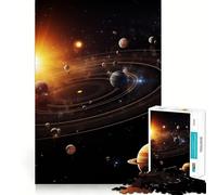 Puzzle du système Solaire 1000 pièces pour Adultes Stimule la mémoire Temps de détente Assemblage d'image Pièce d'art 50x75cm