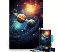 Puzzle du système Solaire pour Adultes, 1000 pièces, Jeu Stimulant pour Le Cerveau, Divertissement Silencieux, découpe précise, décoration Murale 50x75cm