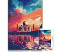 Puzzle du Taj Mahal en Inde pour Adultes, 1000 pièces, activité ludique et Interactive, Cadeau mémorable et émouvant Dimensions 50x75cm