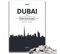 Puzzle Dubaï Émirats Arabes Unis 2000 pièces pour Adultes et Adolescents, Jouets éducatifs, Jeux Anti-Stress, Cadeaux du Père Noël Secret pour Les Enfants de 14 Ans et Plus (2000 pièces, 70x100cm)