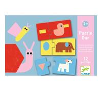 Puzzle duo animaux et formes