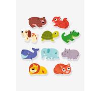 Puzzle duo animaux vert TU