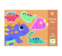Puzzle Duo Dinos DJ08263 - Un jeu éducatif amusant pour les petits