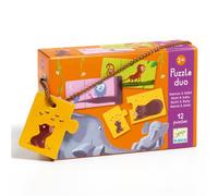 Djeco Puzzle Duo Maman et Bébé Multicolore Éducatif pour enfants