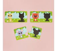 Puzzle duo les animaux et leur ombre multicolore TU
