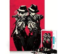 Puzzle Duo Mystérieux pour Adultes, 1000 Pièces, Jeu d'Éveil Mental, Loisirs d'Intérieur, Découpe de Précision, Cadeau de Fêtes (50x75cm)