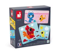 Puzzle Duo Parents Et Bébés Animaux Multicolore TU