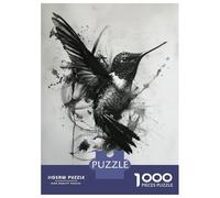 Puzzle dur pour adultes - 1000 pièces - Le colibri - Puzzle pour adultes - Jeu pratique - Cadeau d'anniversaire difficile - Cadeaux d'anniversaire - 38 x 26 cm - 1000 pièces